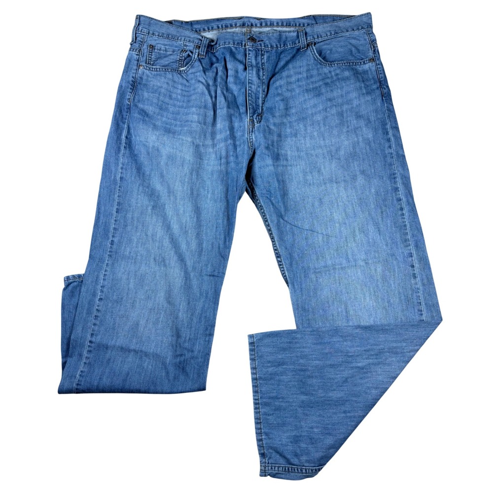 Levis 569 Loose Straight Fit Jeans Mens 44x32 Blue Denim Medium Wash 00569-0094